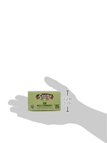 12 Federn Schwarze Briefbeschwerer Löwe Der Ära - 25 mm - Box aus recyceltem Karton