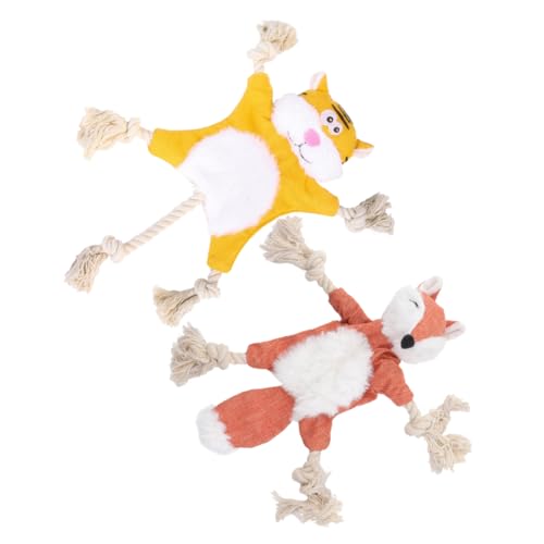 TOGEVAL 2個 子犬のぬいぐるみをはありません 犬のパズルのおもちゃ 犬用 ペットの 子犬の の 布