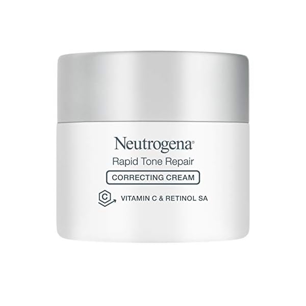 Neutrogena-Rapid-Tone-Repair-Retinol-Vitamin-C-Correcting-Cream-Tone-Evening-Face-Neck-Cream-with-Vitamin-C-Retinol-Hyaluronic-Acid-for-Dark-Spots-Fine-Lines-Wrinkles-17-oz Neutrogena Retinol + Vitamin C Correcting Cream, Rapid Tone Repair Face & Neck Cream with Hyaluronic Acid for Dark Spots, Fine Lines & Wrinkles, 1.7 oz