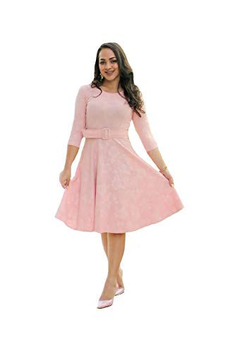 Vestido Moda Evangélica+ Cinto Manga Longa Inverno