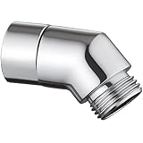 シャワーヘッド シャワーエルボ 135° 回転式 G1/2in 水栓用シャワーエルボ部 シャワーエルボアダプター シャワーシステム シャワーアーム シャワーヘッド ホース用のバスルームアクセサリー