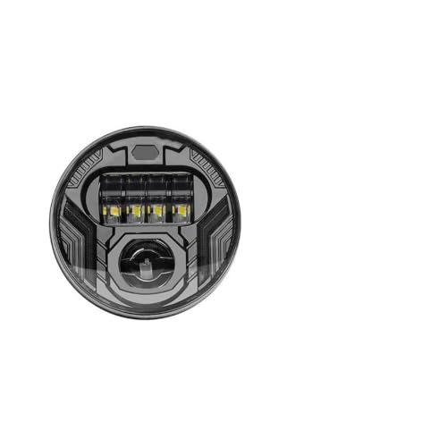 Phare moto projecteur 5-3/4 feux de jour DRL et clignotant intégré pour custom