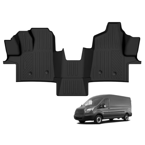 NQOQN Custom Fit Floor Mats for Ford Transit 2022-2025 2026 All Weather TPE Floor Liners Odorless Full Set Interior Accessories