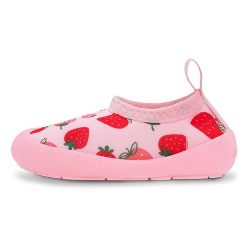 Jan & Jul Breathable Water Shoes for Baby Girls (Pink Strawbery, US Size 4 Toddler)