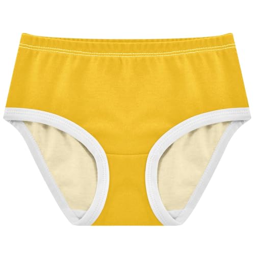 Joisal Amber Orange Little Girl Panties Girls Underwear Toddlers Cotton Fancy Kids Briefs Undies 2t