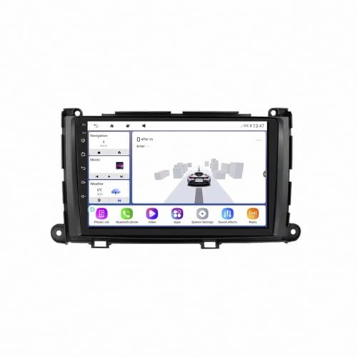 GPS tracker pour voiture Toyota Sienna 2009-2014, autoradio Android sans fil WiFi