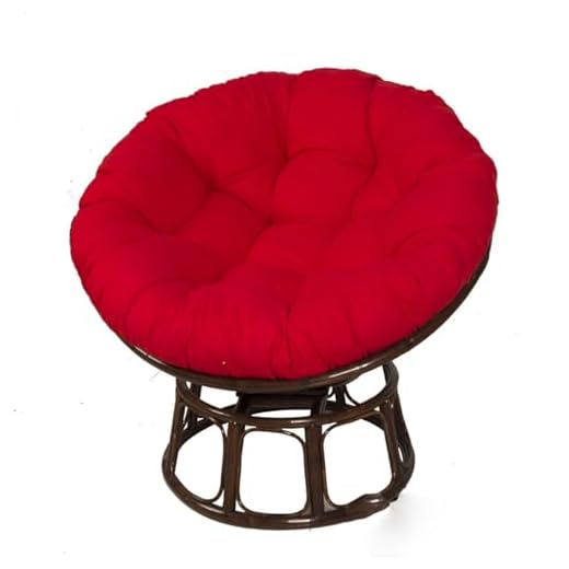 LOVEXIN Cojín Redondo para Silla Papasan, Cojín para Silla De Radar, Egg Nest Chair Cushion Swing, Waterproof Outdoor Hanging Basket Chair Cushions, Cojines para Sillas De Jardín,C,60 * 60cm