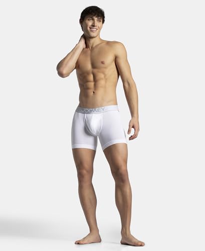 Image of Jockey MM06 Men Microfiber Mesh Elastane Active Wear Long Trunk Boxer Brief