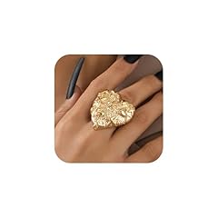 Gold Starfish Heart Ring