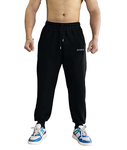 Image of Gymx Joggers for Men for Running | Gym Sports Lower for Men & Boys | Summer Track Pants for Men | Multipurpose Men Lower Activewear Trousers | Night Pants