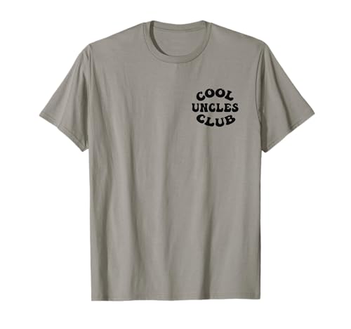 Cool Uncles Club Groovy Retro - T-shirt vintage para mulheres, homens e crianças t-shirt, cinza, Pequeno