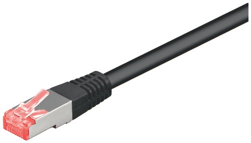 Preisvergleich Produktbild Goobay 69698 CAT 6 Patchkabel, S / FTP (PiMF), Schwarz