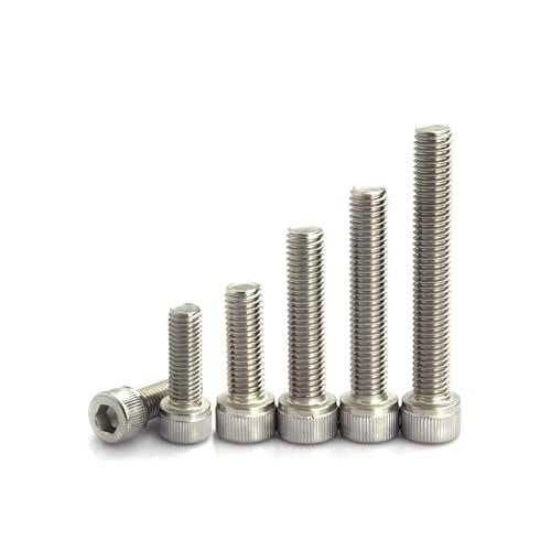 Image of M6x90mm | Pack of 10 | Allen Cap Socket Head Screw Stainless Steel | Hex Allen Socket Drive Bolts | Stainless Steel 304 | Fully Threaded Machine Screws | Bright Finish