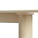 Walker Edison Modern Vertical Reeded Plinth-Base Dining Table, 68 Inch, Birch