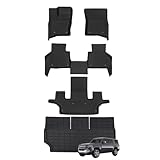 Priprilod Floor Mats Fit for Land Rover Defender 130 7&8 Seater 2025-2026 All Weather Protector TPE Floor Liners Custom Fit Car Mats Non-Slip,Fits 7 Seater & 8 Seater