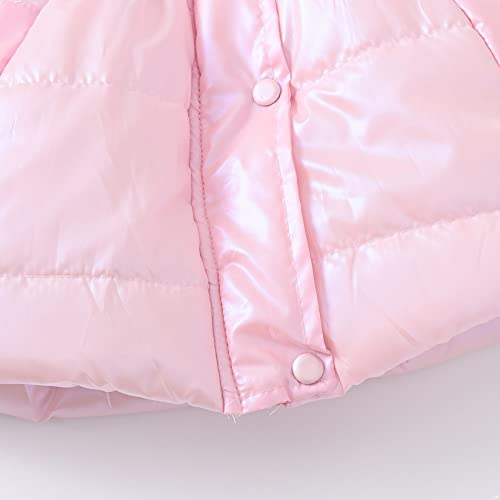 Kids Girls Winter Warm Fleece Thick Outerwear Faux Fur Hoodie Zip Up Jackets Waterproof Casual Coat4