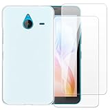 Shantime Case with 2 Pack Screen Protector Combo Compatible with Nokia Microsoft Lumia 640 XL, Shockproof Cover and Tempered Glass Set for Full Body Safety(White)