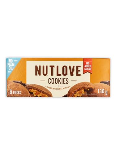 Nutlove Cookies, Chocolate Peanut Butter - 6 Cookies