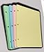 200 hojas de colores (50 x 4 col.) 90 g - Recambio con 3 agujeros - Formato A5 14,5 x 20,5 cm - DIN A5 Oganizer con 3 anillas