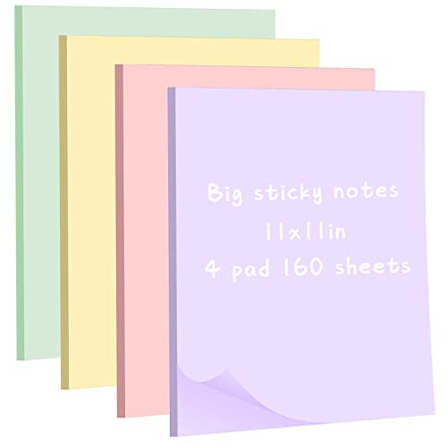 Blocs de notes adhésives géantes Harloon 28x27cm pour les réunions de bureau