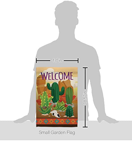 Cactus Garden Flag Home Decor Country Living Southwest Desert Succulent Banner Wall Art Lawn Porch Room Decoration Outdoor Tapestry Yard Sign House Decoration Small Yard Americana Welcome Gift Made In Usa #TOP1