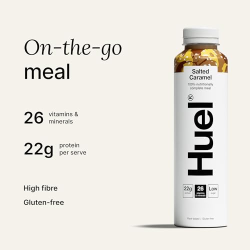 Huel Ready-to-drink Meal, Salted Caramel Protein Drink, 8 x 500ml Bottles, Protein Shakes, Pre-Portioned Meal, 20g of Protein per Bottle, Rich in Essential Vitamins, Minerals, Meal Replacement Shake - Image 3