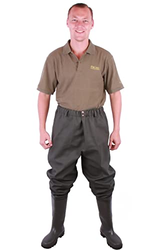 PROS SBP03 Pantalon de pêche imperméable - Pantalon de pêche - Couleur olive