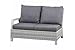 Produktbild Siena Garden Modul 2-Sitzer Corido matt-weiß-grau/Ice Grey