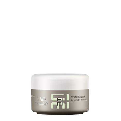 Wella Professionals EIMI Texture Touch Reworkable Matte Hair Styling Clay with Light, Flexible Hold, Hold Level 2, 75 ml