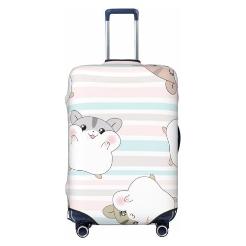 Travel Luggage Cover,Cute Hamster Stretch Suitcase Cover Protector with Zipper Closure For 18-32 Inch Luggage
