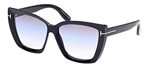 tom様 Tom Ford SCARLET-02 FT 0920 Shiny Black/Grey Shaded 57/15