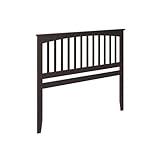 AFI, Mission King Solid Wood Headboard with Attachable Charger, Espresso