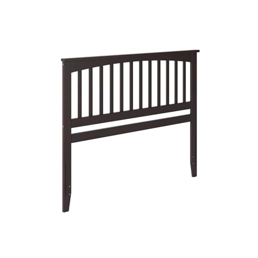 AFI, Mission King Solid Wood Headboard with Attachable Charger, Espresso