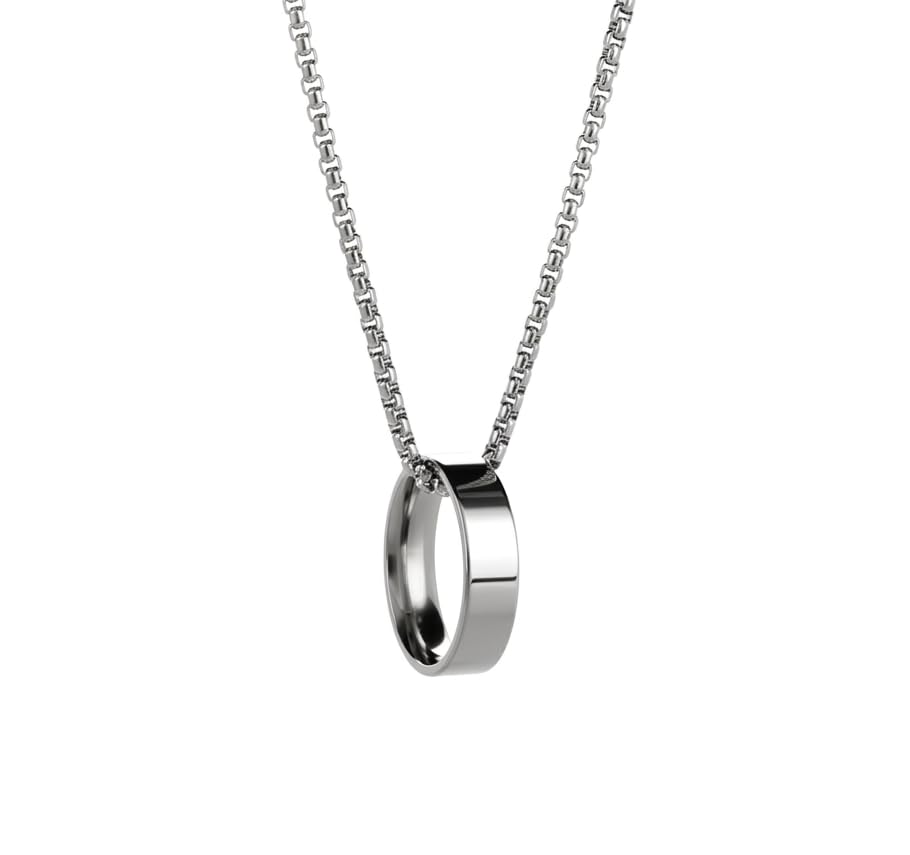 salty alpha Helix Neck Chain for Men & Boys | Stainless Steel | Long Necklace | Pendant | Locket | Fancy & Stylish | Birthday Gift | Aesthetic Jewellery | Accessories for Everyday Wear-picture-39