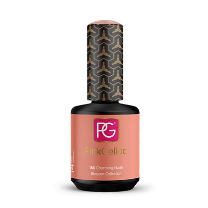 Pink Gellac Shellac Gel Nagellack 15 ml für UV LED Lampe | 188 Charming Nude Orange Pastelton | Gel Nail Polish for UV… – Bild 2