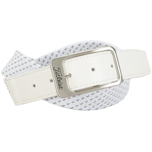 [タイトリスト] ストレッチメッシュベルト TAABT251-14 ホワイト×ネイビー