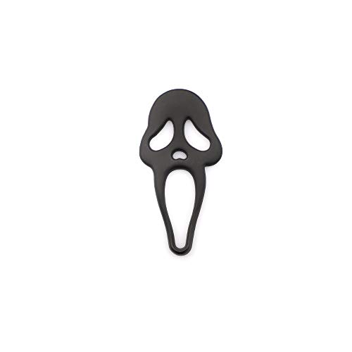 Image of New Metal Funny Skull Ghost Emblem For Pirate Styling Fender Trunk Lid /Fuel tank cap Car /Motorcycle /Bike Nameplate Sticker Decoration (Black)
