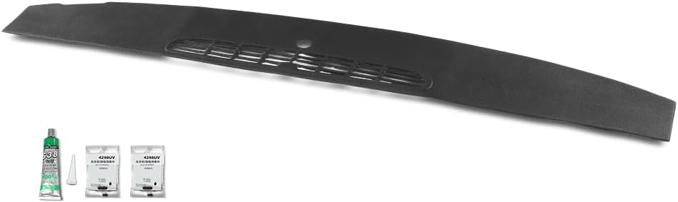 Dash Panel Defrost Vent Dashboard Cover Compatible with Chevy Tahoe Avalanche Suburban & GMC Yukon/XL/Denal & Cadillac Escalade 2007-2014 Black Plastic