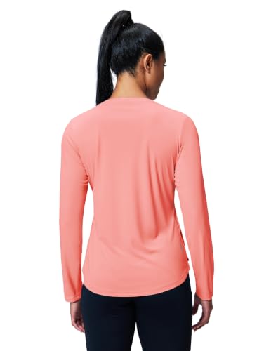Image of MIER Womens Long Sleeve Sun Shirt UPF 50+ Quick Dry V-Neck Workout Tops