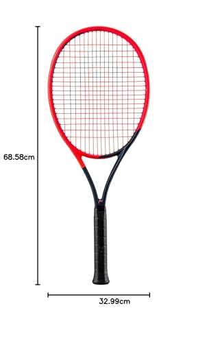 HEAD Radical Team 2023 Tennis Racquet | Color: Orange | Size: One Size | Material: Aluminium | for Men & Women | Lightweight and Durable | Maximum Power and Control | Greater Stability