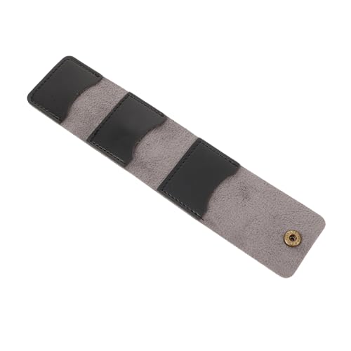 LIOOBO Durable PU Leather Guitar Pick Display Case Elegant Storage Holder for Acoustic Electric and Bass Guitar Picks Versatile and Stylish Design for Musicians the Go