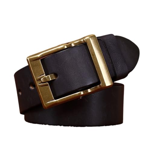 Ceinture cuir de vache homme solide anti-déformation lanière 38mm