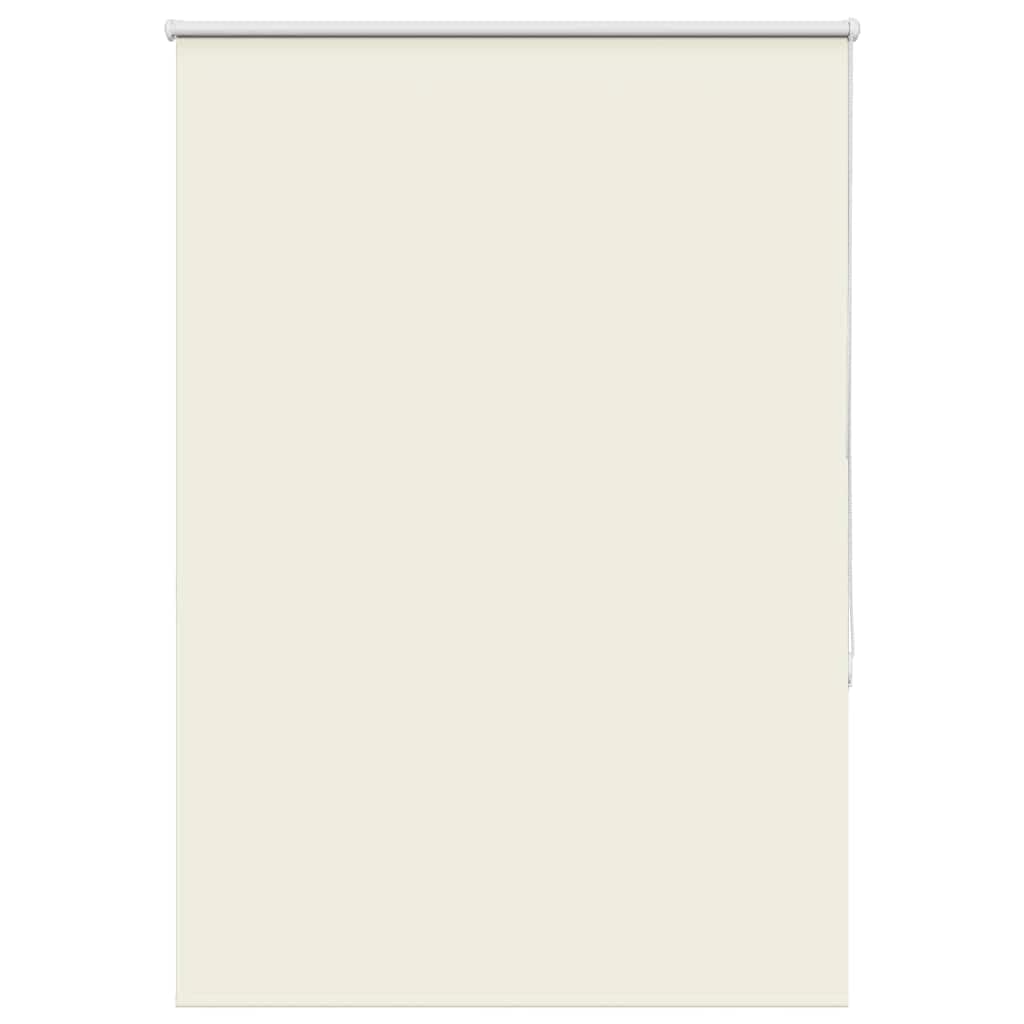 vidaXL Roller Blind Blackout Off White 90x130 cm Fabric Width 85.7 cm Polyester, day and night blind, kitchen blind, blackout roller shade