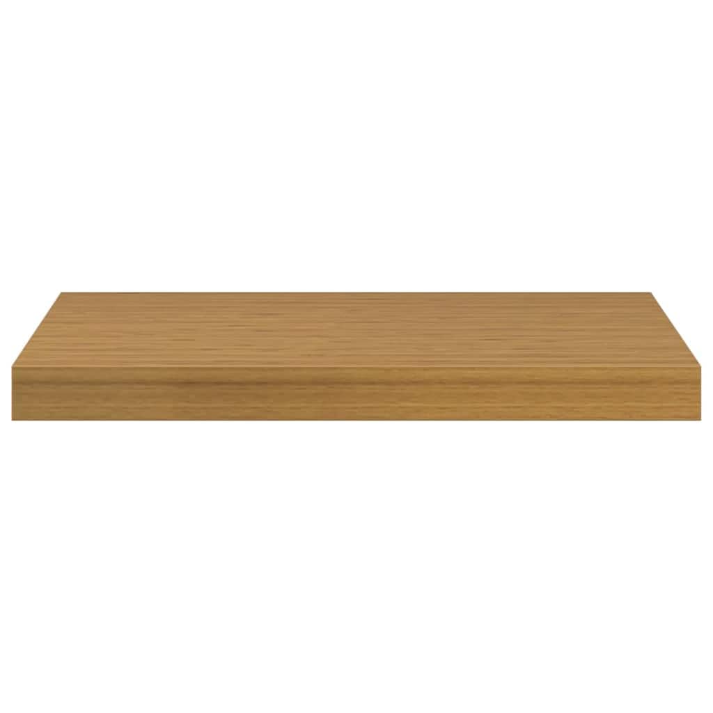 Wandregal Wandhalterung aus Holzwerkstoff Beige 50 x 23,5 x 3,8 cm 4er Set, schweberegal für Bücherregal, Küchenregal, Badregal, platzsparende Wandaufbewahrung