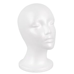Material: Foam The Wig Head is designed according to the shape of the human head, which is suitable for most wigs. Circumference Approx 20.5 Inch, Height: 11 Inch Package included: 1 Wig Head