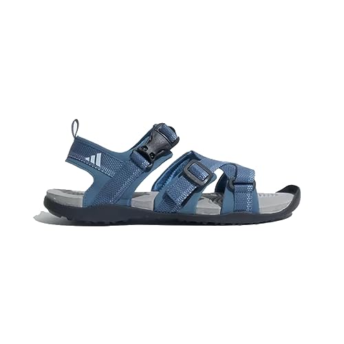 Image of Adidas Men NU GLADI M Synthetic Outdoor Sandal CBLACK /DOVGRY /BLIBLU | HPW45