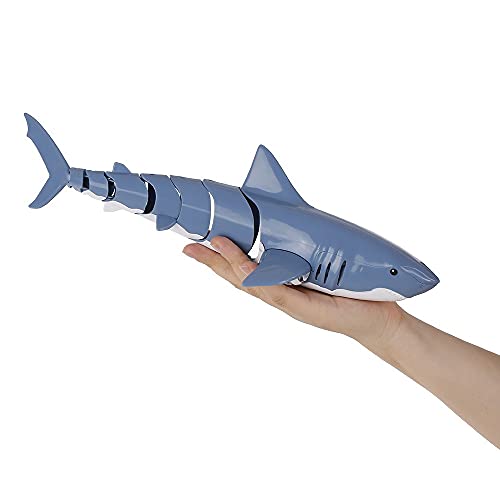 RADIONICS-Mini-RC-Shark-Remote-Control-Swim-Toy-Underwater-Electric-Racing-Boat-Spoof-Pool-Toy-Blue