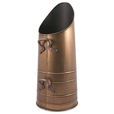 Middle-England 55cm Heavy Duty Coal Scuttle Hod Brass Finish Fireplace Accessory Cover