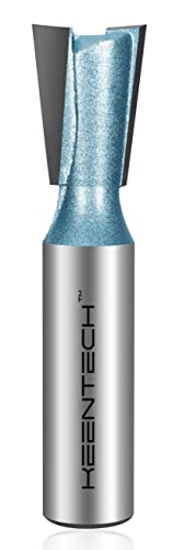 Schwalbenschwanz-Oberfräsen-Bits 7-Grad-Winkel mit 1/2-Zoll-Schaft, 1,6 cm Schnittdurchmesser, 55/64 Zoll Schnitttiefe (KT030358078) Cover