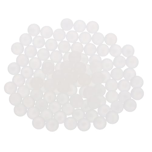 uxcell 100pcs PP Plastic Bearing Balls 6mm Solid Plastic Balls, Precision Bearing Ball, White